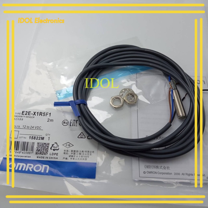 E2E-X1R5E1-Z E2E-X1R5E1-Z sensor เซ็นเซอร์ จับโลหะ 3สาย ชนิดNPN-NO Size 8 มิล หัวมิด 12-24V