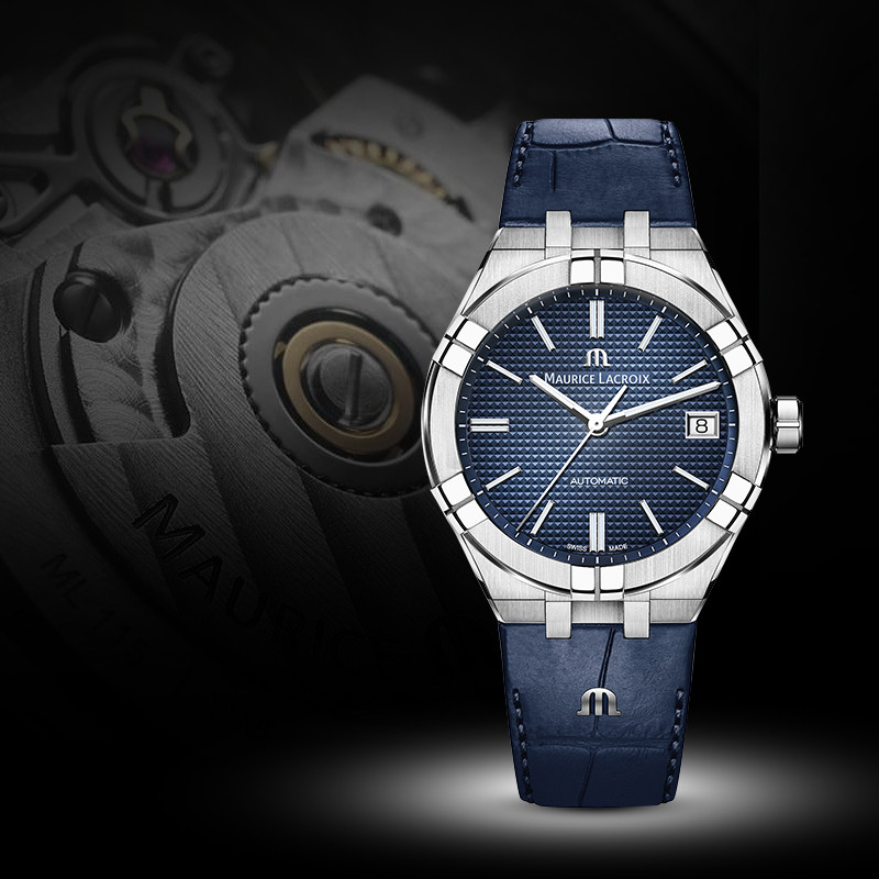 [ผลิตภัณฑ์ใหม่] Maurice Lacroix Amy ของแท้สวิสนําเข้า Dual Strap Mechanical Sports Watch ชาย