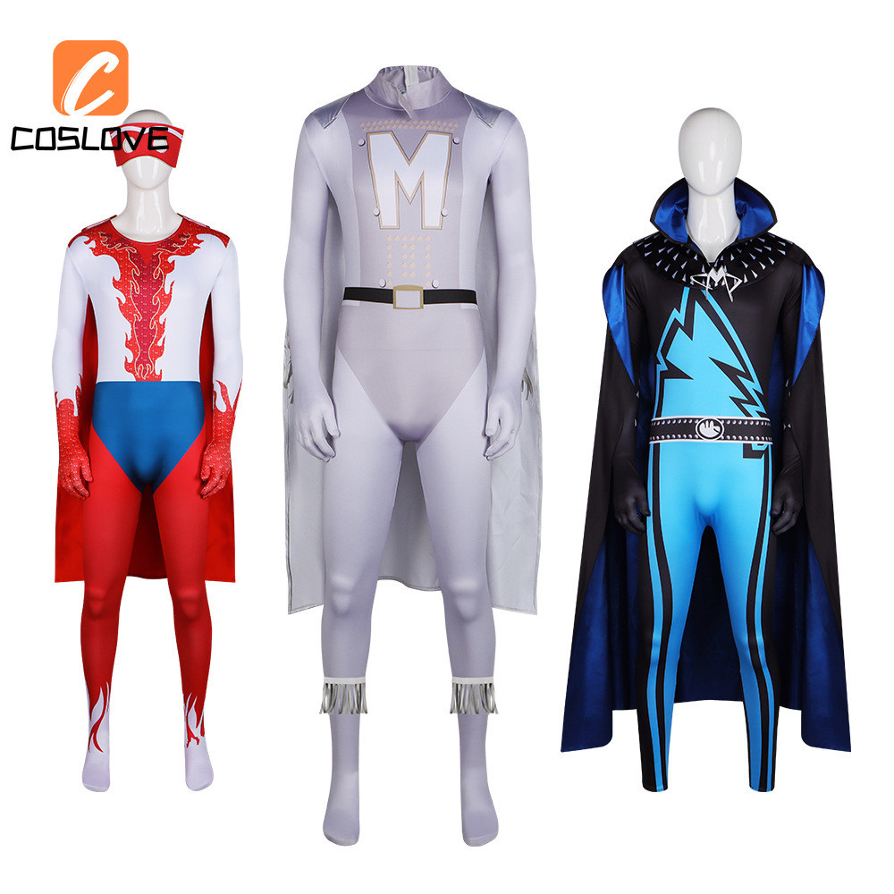 ชุดคอสเพลย์ Megamind แบบ Jumpsuit สำหรับผู้ใหญ่ เหมาะสำหรับงานปาร์ตี้ฮาโลวีน