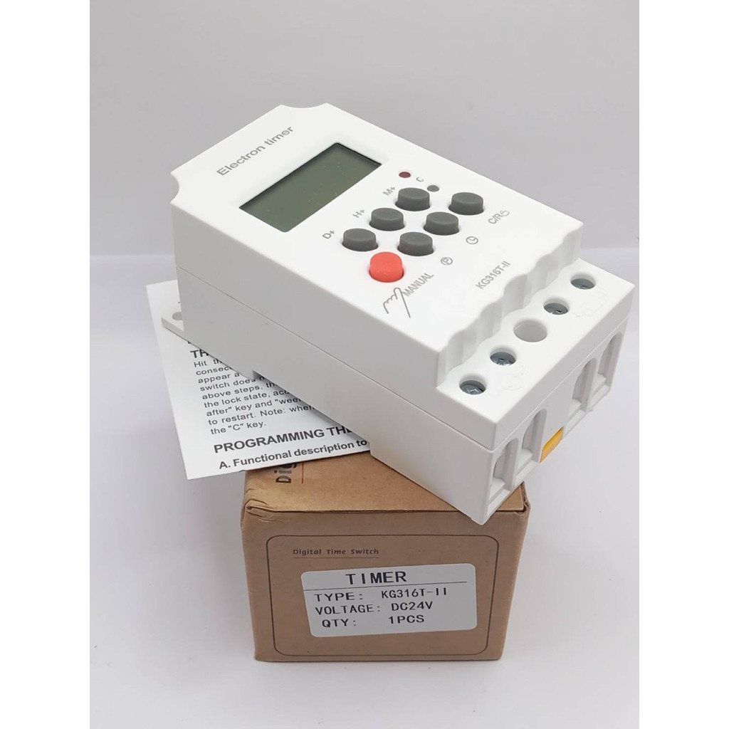 ส่งจาก กทม KG-316T-II 12,24,220V ทามเมอร์เวลา เวลา ตัวตั้งเวลา นาฬิกาเวลา KG-316T-II 12,24,220V วางใ