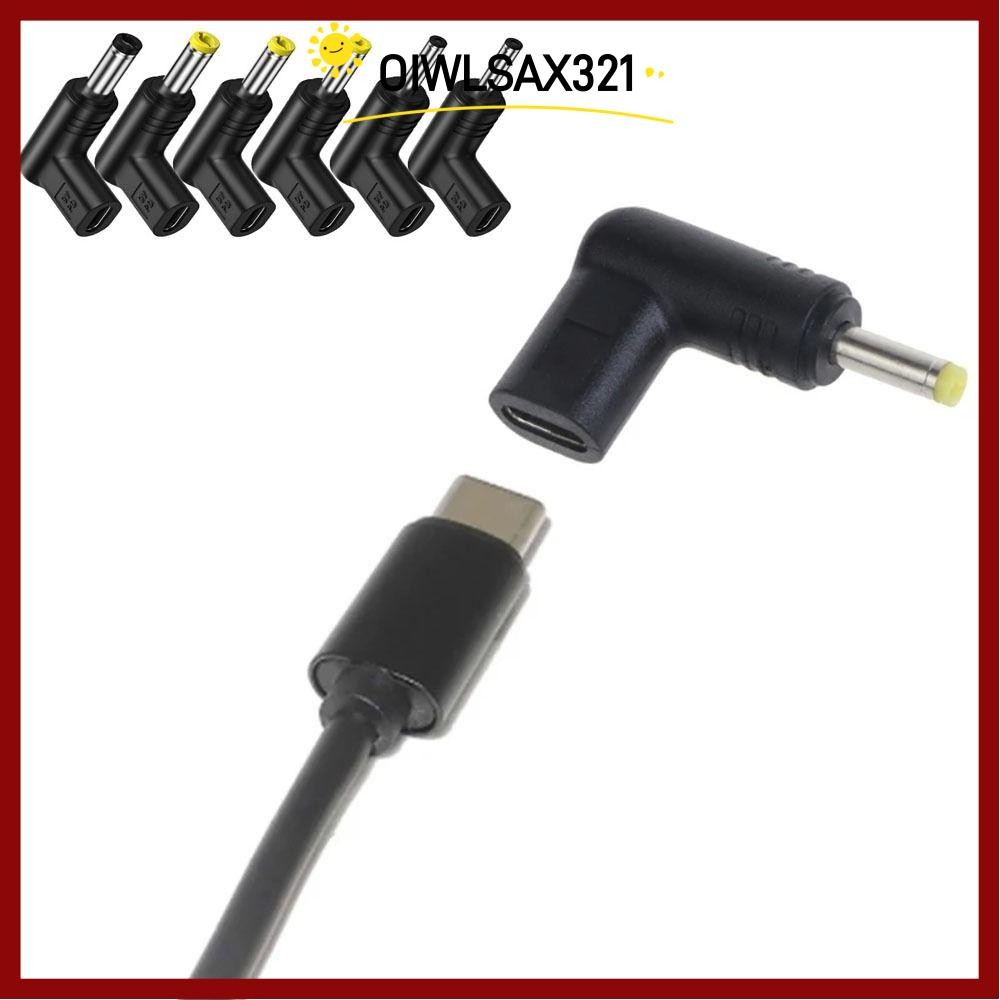OIWLSAX321 USB C PD to DC Power Connector, Universal Converter Type C to DC Jack Plug, อะแดปเตอร์ชาร