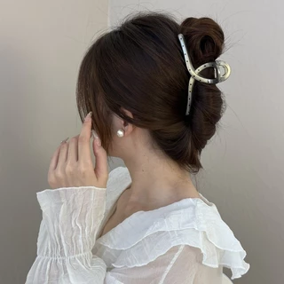 คลิปลําผม Elegant Grey Spot 10 สี สำหรับผู้หญิง