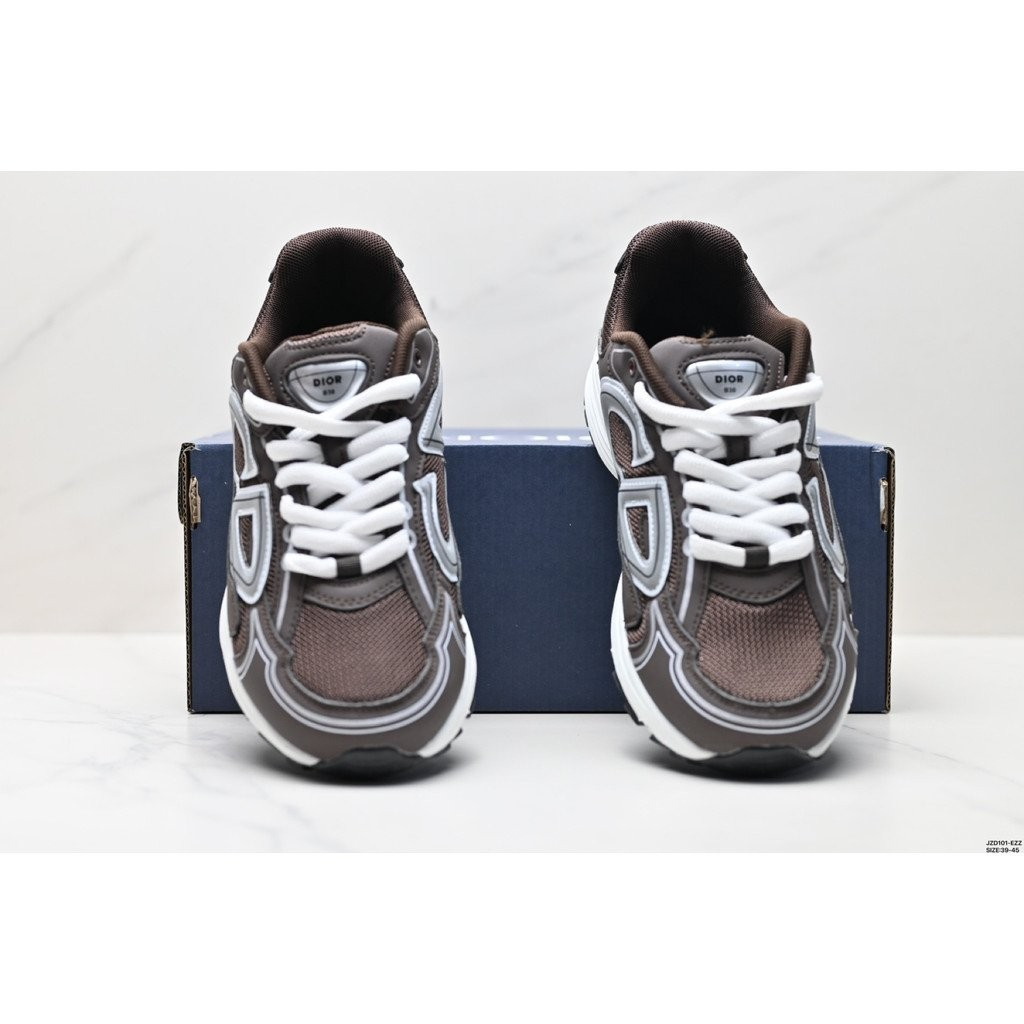 Dior B30 รองเท้าผ้าใบสำหรับผู้หญิง พื้นหนาต่ำ