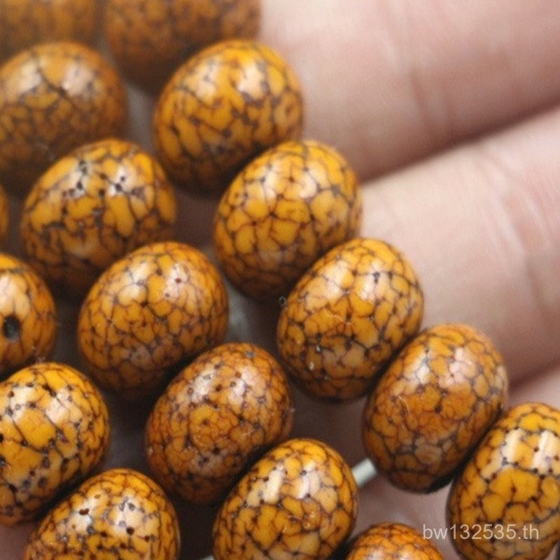 สร้อยข้อมือและสร้อยคอมาพร้อมลูกปัดแท้และลูกปัดโพธิ์เมล็ด ลายสวยงามแบบธรรมชาติ หมายเลข RLL6