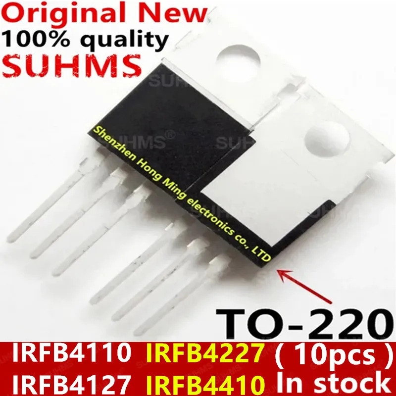 5PCS IRFB4110PBF IRFB4127PBF IRFB4227PBF IRFB4410PBF IRFB4110 IRFB4127 IRFB4227 IRFB4410 TO-220 Fiel