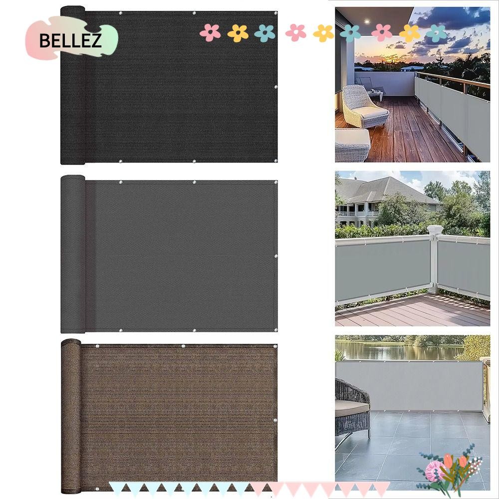 BELLEZ Sun Shading Sails, 3/5/6M กันน้ําระเบียง Shade ผ้า, Thicken ระเบียงความเป็นส่วนตัวหน้าจอผ้า G