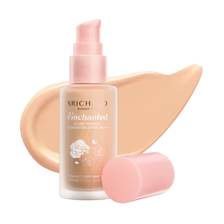Srichand ศรีจันทร์ เอ็นชานเท็ด คัฟเวอร์ เพอร์เฟคท์ ฟาวน์เดชั่น SPF35 PA++++ 30มล. 115 เนเชอรัล
