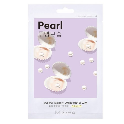 Airy Fit Pearl Glow Mask Skin Nourishment Hydration Sheet Mask 19g