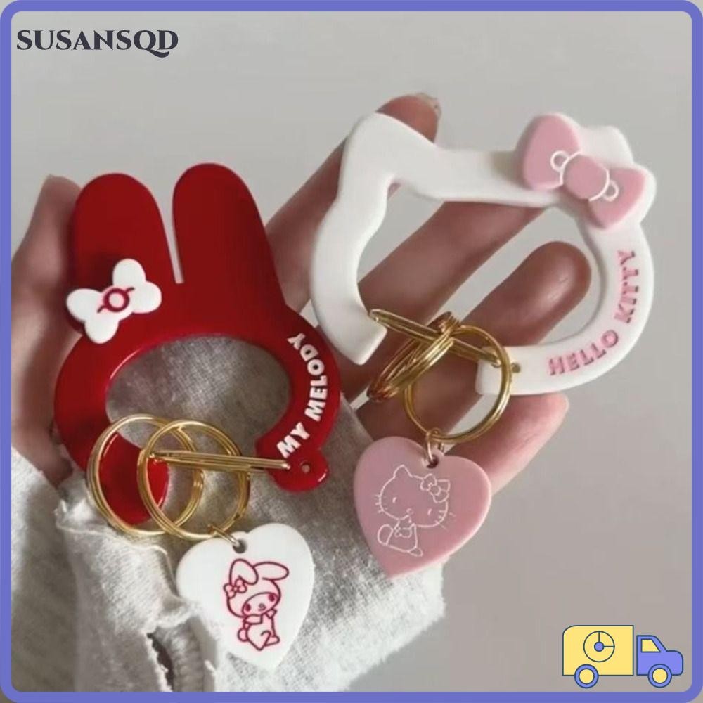 พวงกุญแจน่ารัก Sanrio จากญี่ปุ่น อินเทรนด์ Kawaii Hello Kitty &amp; Melody ของขวัญสำหรับผู้หญิง