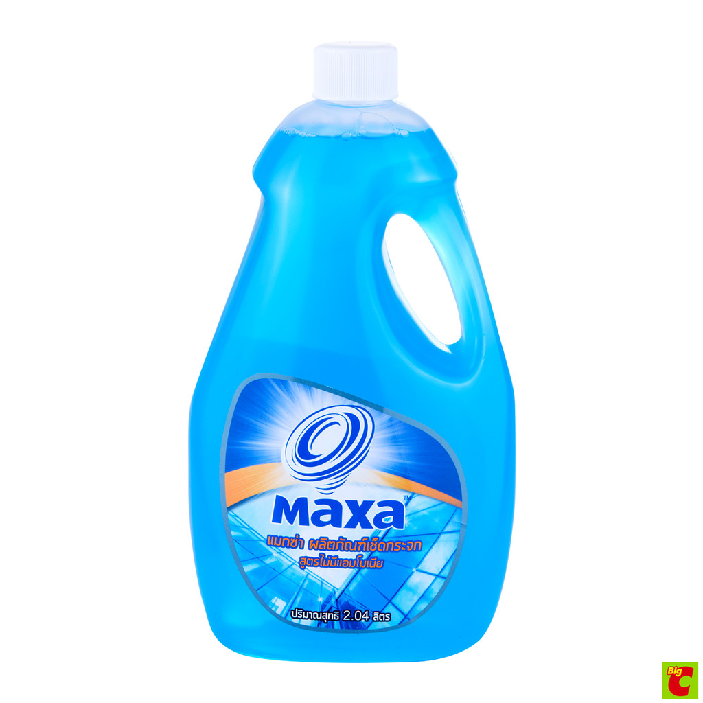 แมกซ่า ผลิตภัณฑ์เช็ดกระจก สูตรไม่มีแอมโมเนีย 2.04 ล.