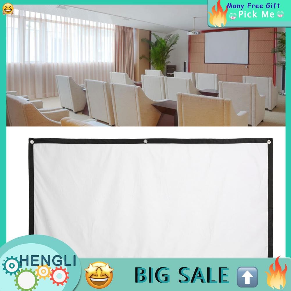 Hengli Hengli 72 นิ้ว HD Wrinkle Portable Projector Projector Screen For Home Conference
