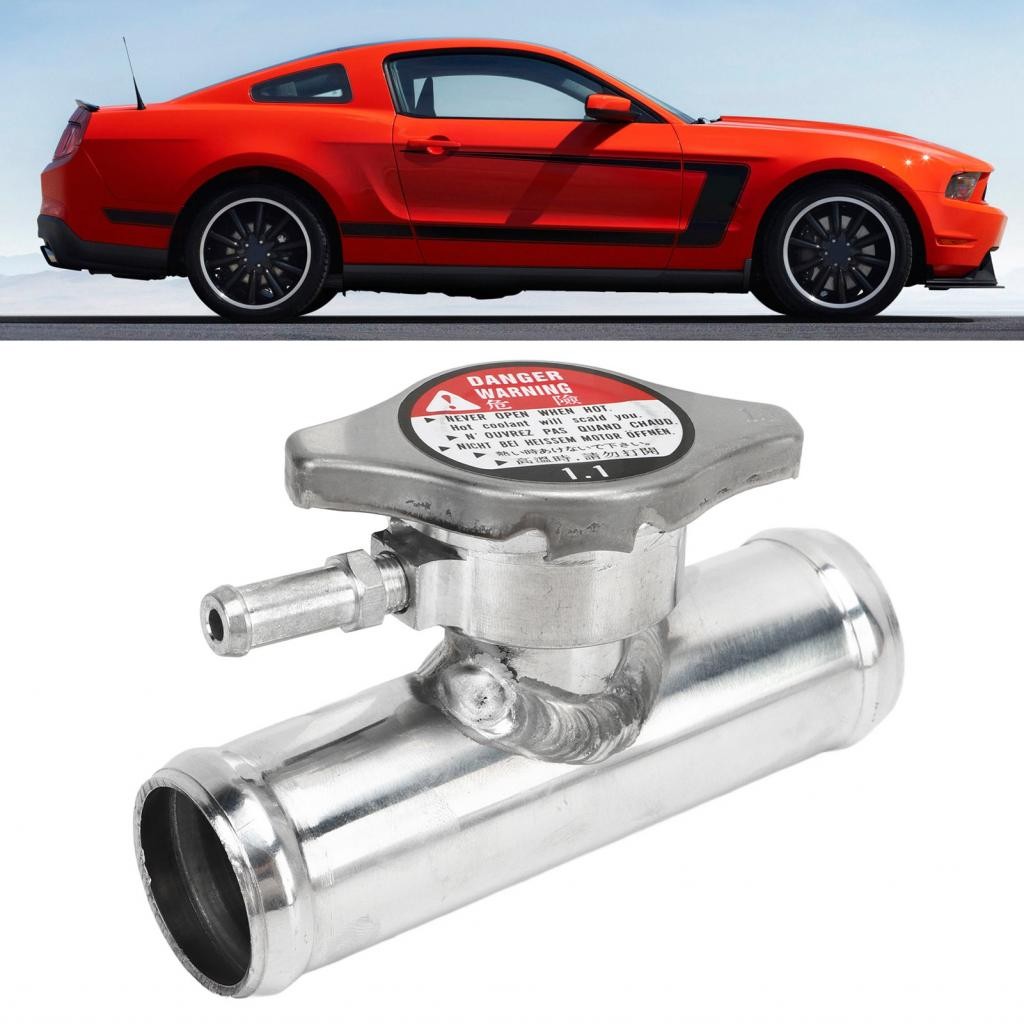 Sweetfree Coolant Filler คอหม้อน้ําท่อขัดเงา 1-1/4-in OD พร้อม 16 PSI สําหรับรถยนต์