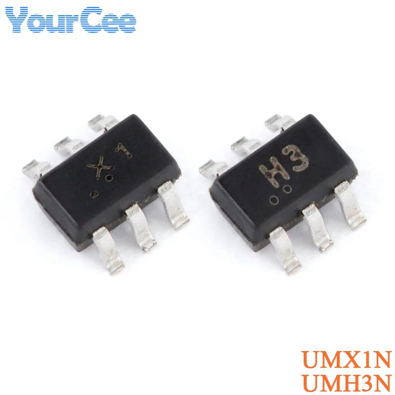 100PCS/20PCS UMX1N UMH3N X1 H3 SOT-363 UMG8N SOT-353 UMC3N PNP ชิปทรานซิสเตอร์ดิจิตอล DTA143ECA DTA1