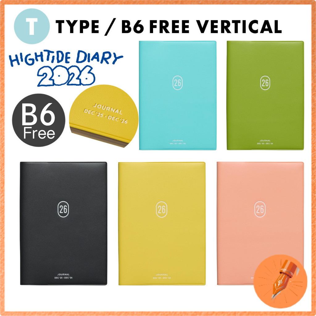 HIGHTIDE 2026 Caston Planner / B6 Free Weekly Vertical / Starting December 2025