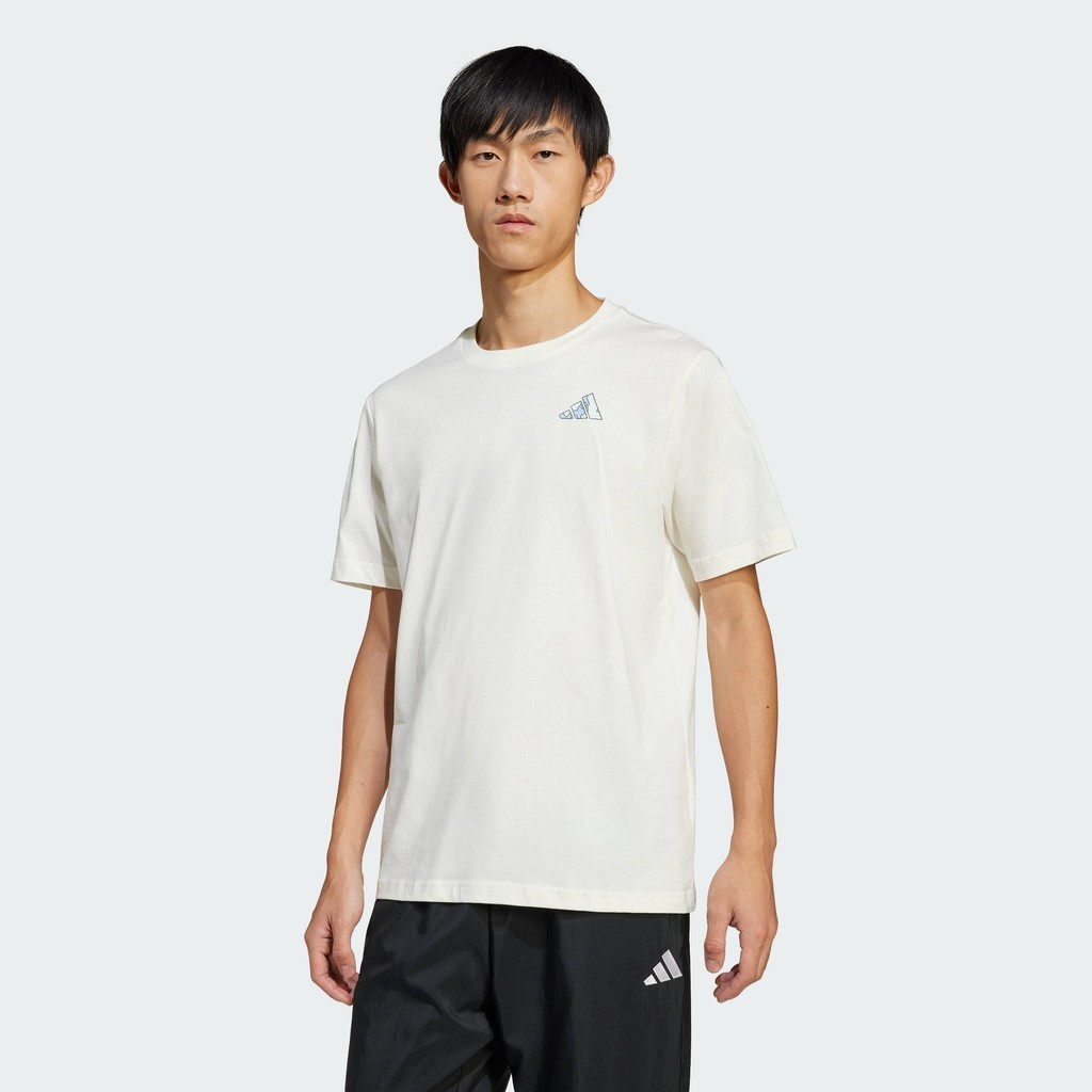 adidas Lifestyle Earth Day Graphic Tee Men White JI6756