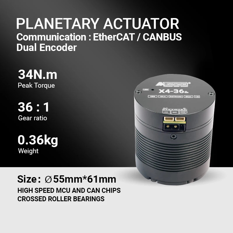 Myactuator X4-36 EtherCAT + CAN  New V4 Small Volume Large Torque 36N, M High Precision Robot Joint 