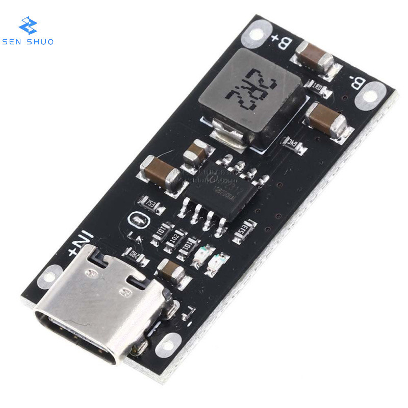 IP2312 Polymer Three-Yuan แบตเตอรี่ลิเธียม Fast Charging Board 3A 5V ถึง 4.2V 4.35V ประเภท C