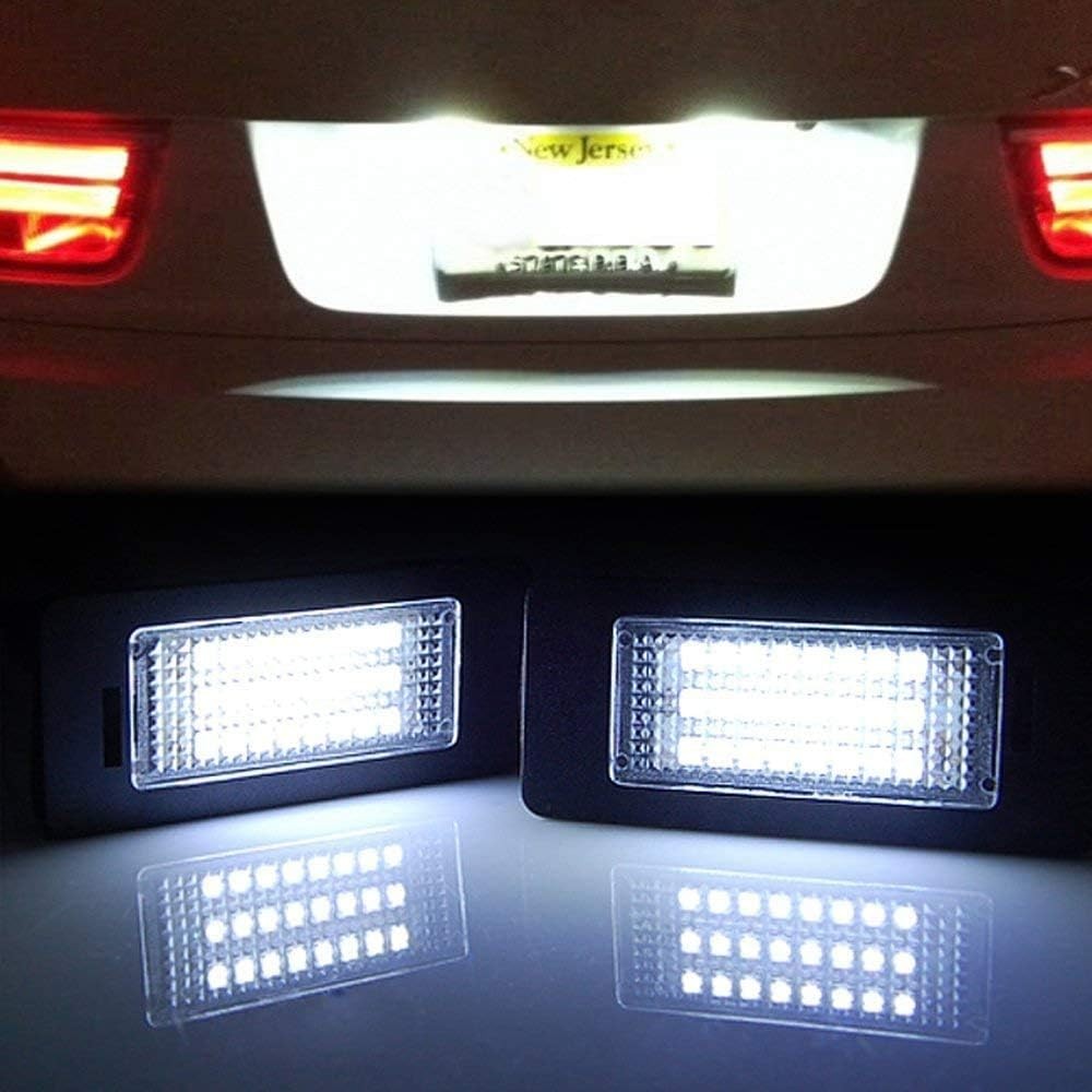 Super Bright 24 LED ป้ายทะเบียนสําหรับ BMW 1/2/3/4/5/X Series X5 X6 M3 M4 E39 E60 E70 E71 E82 E90 E9