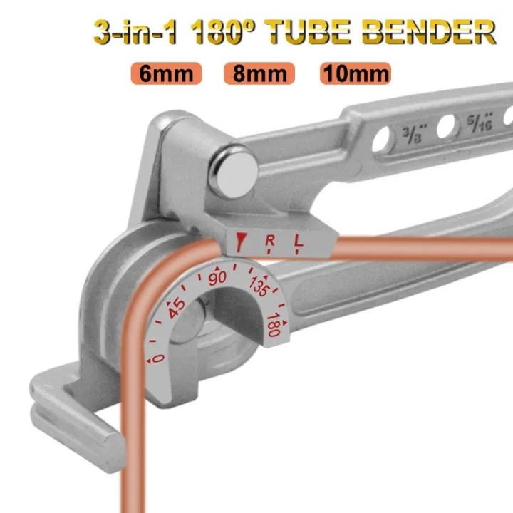 เครื่องดัดท่อทองแดงรุ่น DSZH 3 in 1 สำหรับขนาด 1/4″, 5/16″ และ 3/8″ ทำจากอลูมิเนียมอัลลอยด์