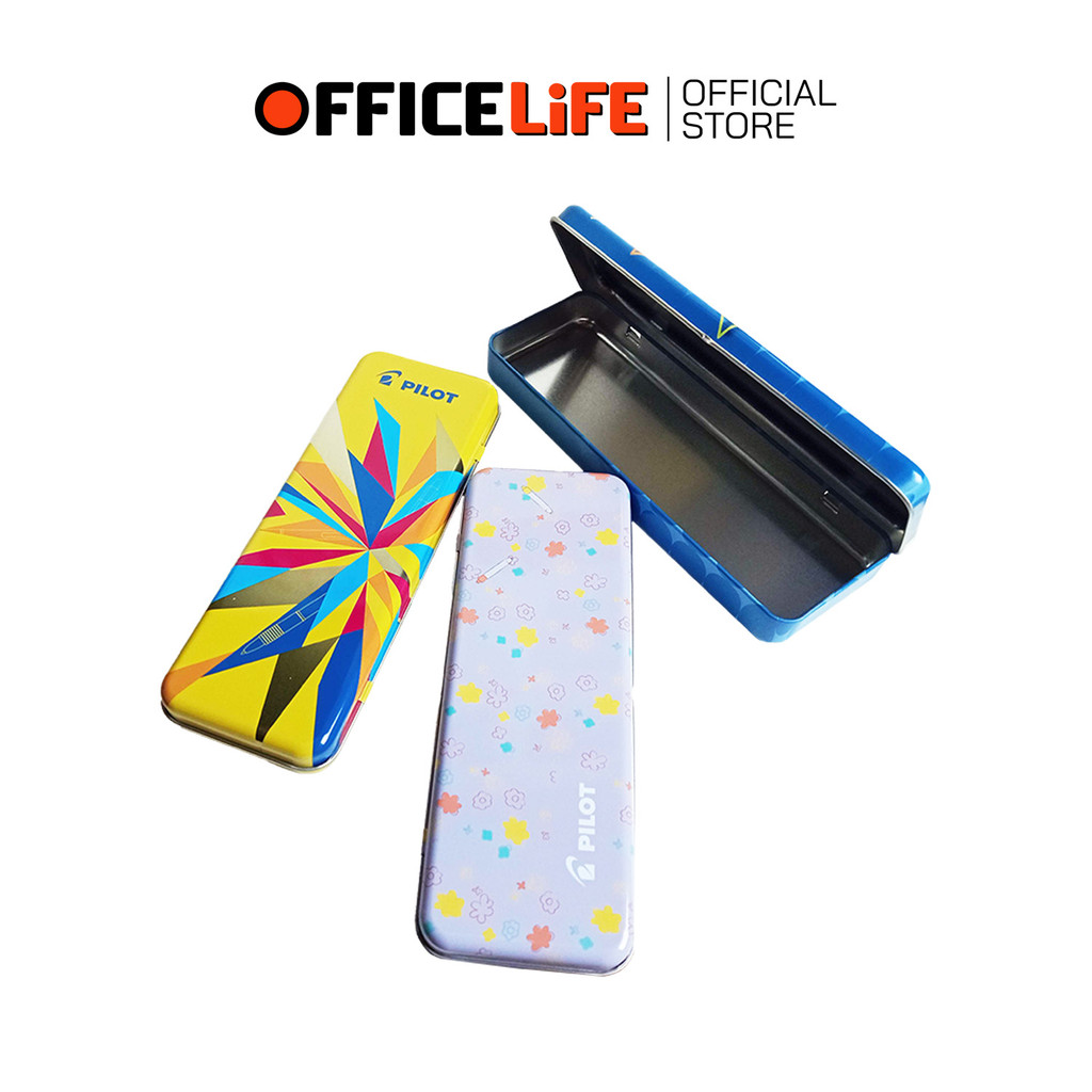 !! ราคาพิเศษ !! Pilot (ไพล็อท) กล่องดินสอเหล็ก กล่องดินสอ ( 1 ชิ้น / คละสี )