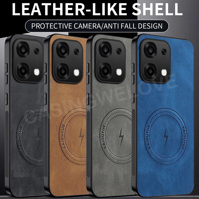 เคสโทรศัพท์ Oppo A6 Pro 5G 4G 2025 เคสโทรศัพท์แม่เหล็กกันกระแทกสีสันสดใสฝาหลังป้องกัน