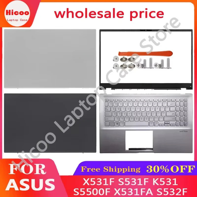 สําหรับ Asus S5500f X531f S531f K531 X531fa S532f แล็ปท็อป Lcd ปกหลังด้านหน้า Bezel Top Palmrest แป้