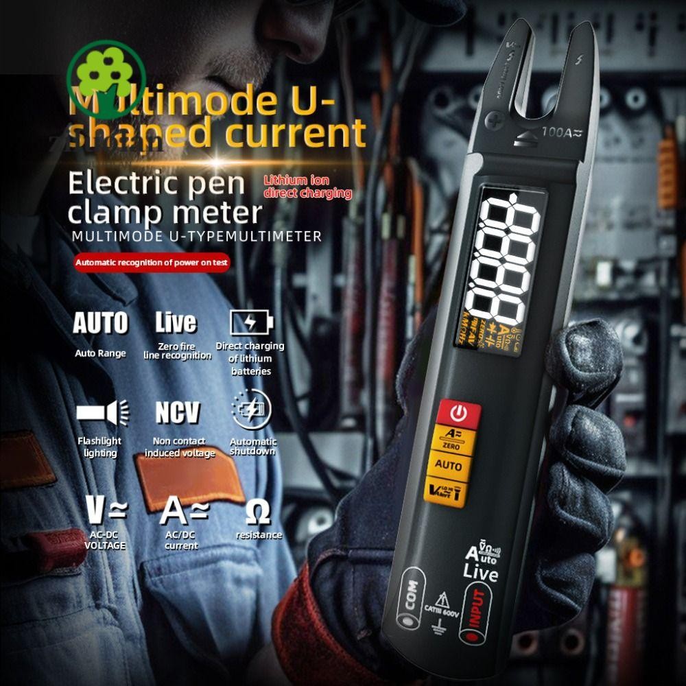 ZILUOLAN สมาร์ทมัลติมิเตอร์, ส้อม DC AC True RMS แคลมป์มิเตอร์แบบดิจิตอล, BSIDE U0 Professional ช่วง