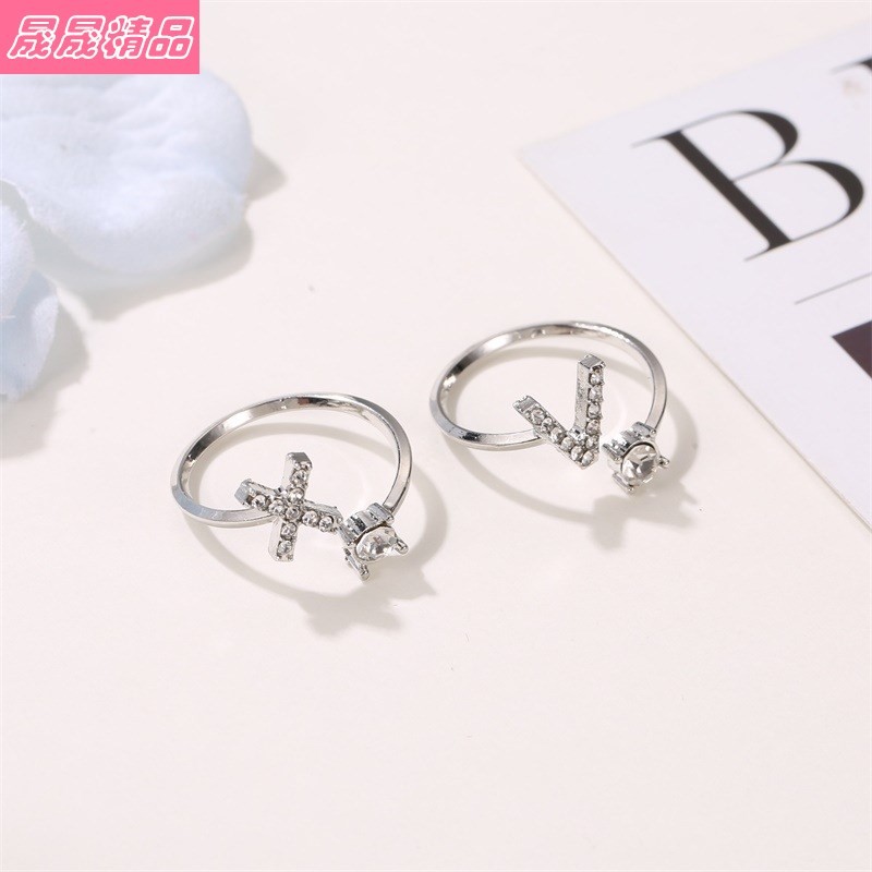 Hot selling jewelry simple 26 English Letter Knuckle Ring