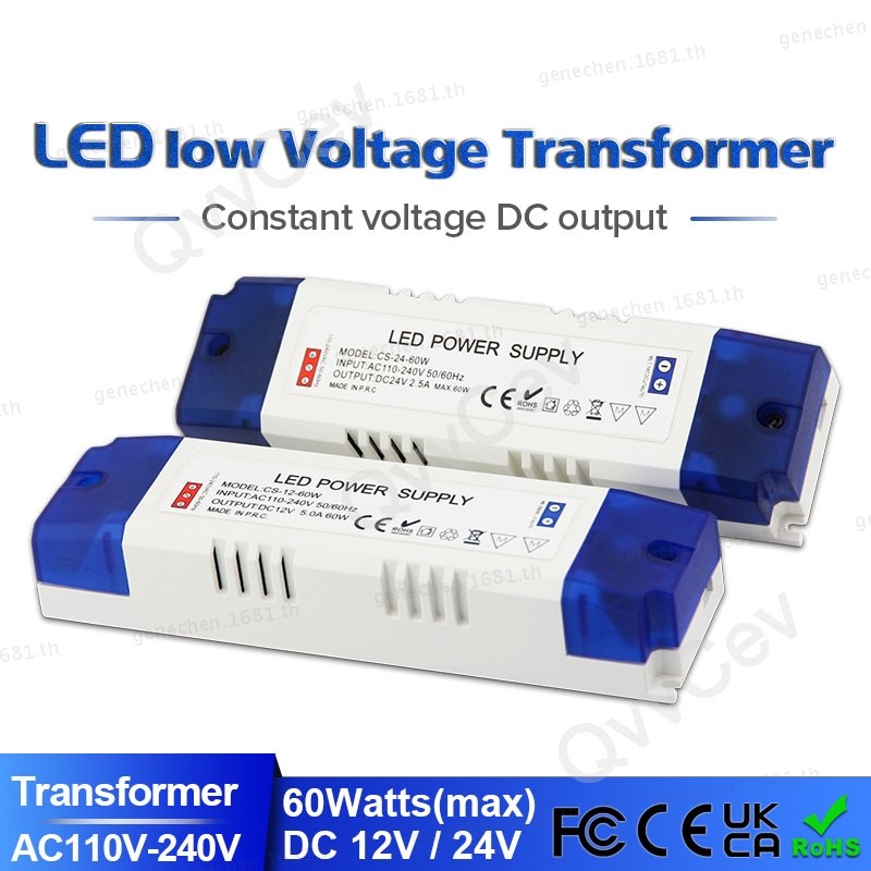 1pcs 60W LED Driver Transformer 110-240V AC to DC 12V 5.0A DC 24V 4.2A 100W Switching Power Supply ส