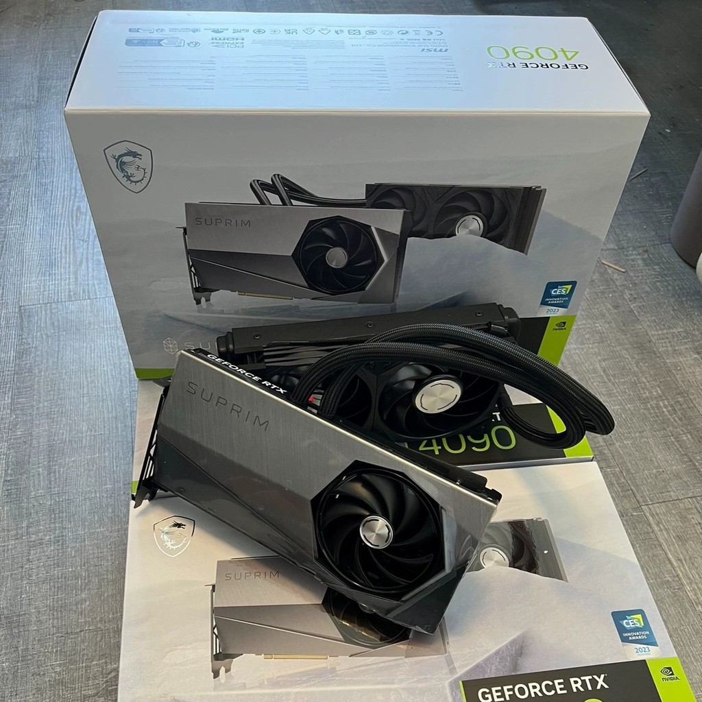 MSI Super Dragon Hand-Made รุ่น 4090 ผลิตภัณฑ์นิทรรศการหม้อน้ําระบายความร้อนด้วยอากาศตกแต่งกราฟิกการ