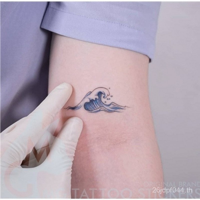 4 สดขนาดเล็ก MG สติ๊กเกอร์รอยสักวาดด้วยมือ TATTOO สติ๊กเกอร์ TATTOO Wave สไตล์ญี่ปุ่นรูปแบบส่วนบุคคล