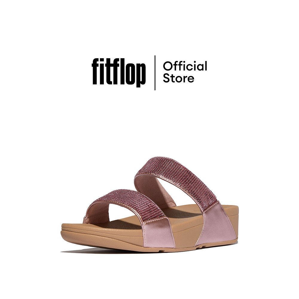 FITFLOP LULU SEQUIN SLIDES รองเท้าแตะผู้หญิง รุ่น JF2-B50 สี PINK