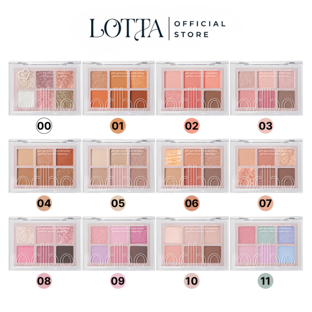 OD276 ODBO SIGNATURE EYESHADOW PALETTE อายแชโดว์ พาเลท