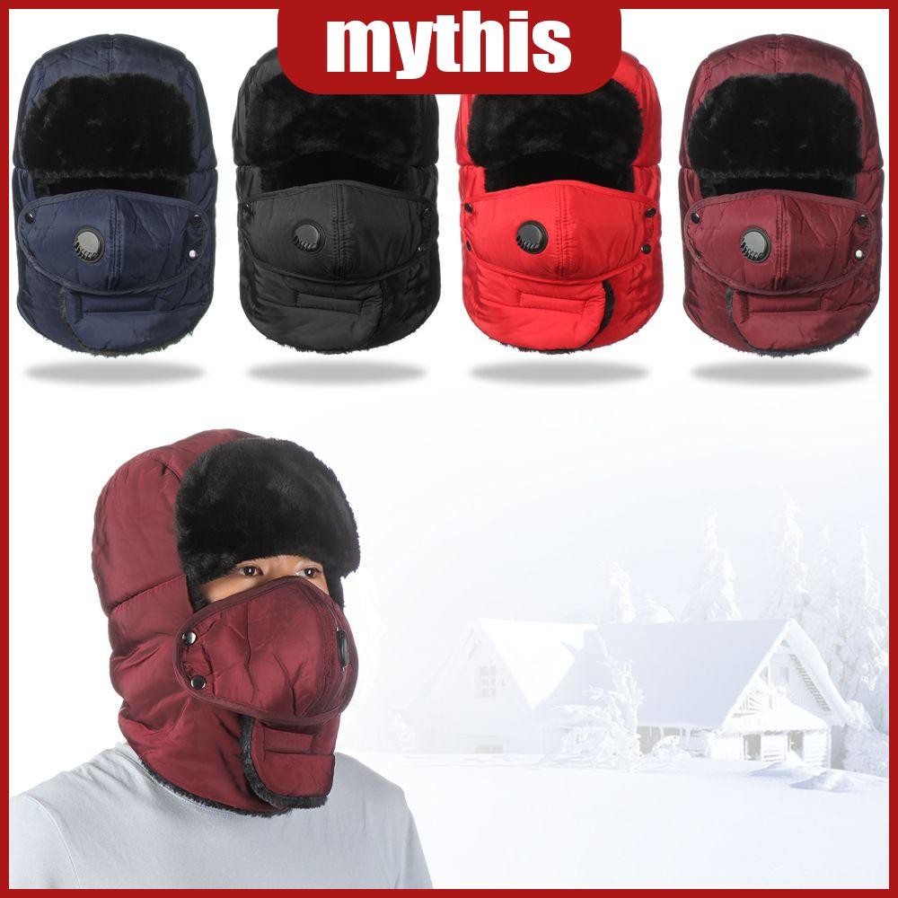 [MYTHIS] Trapper Hat Showerproof Ushanka Fur Earflap Winter Bomber Hat