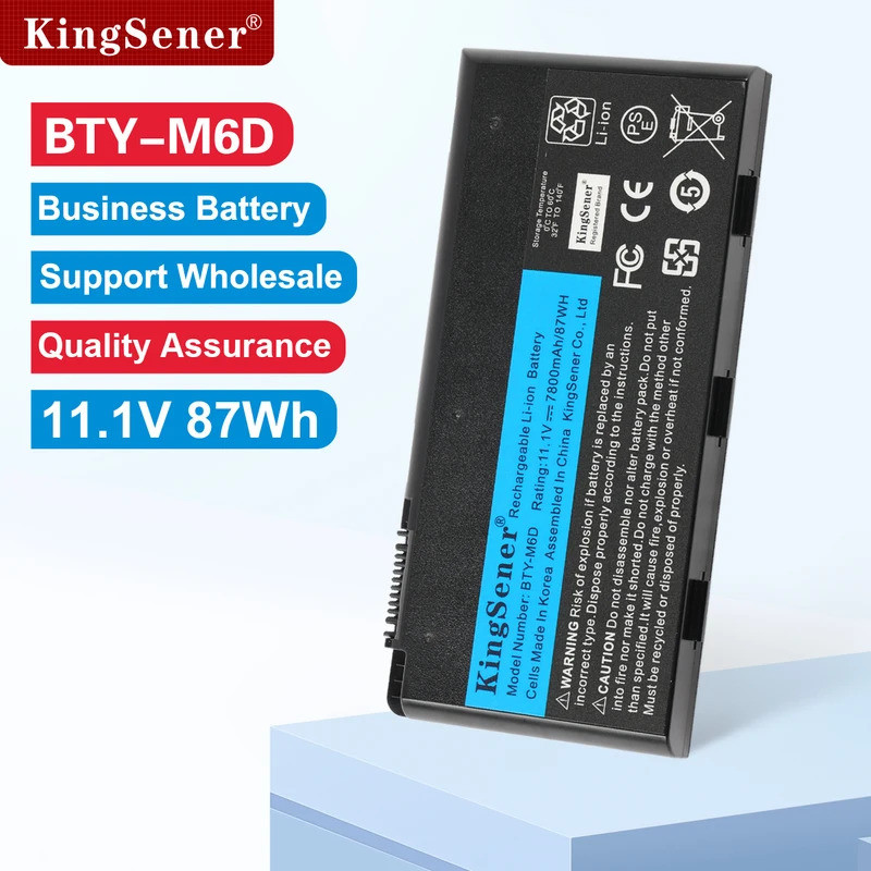 KingSener ใหม่ BTY-M6D แบตเตอรี่แล็ปท็อปสําหรับ MSI GT60 GT70 GX780R GX680 GX780 GT780R GT660R GT663