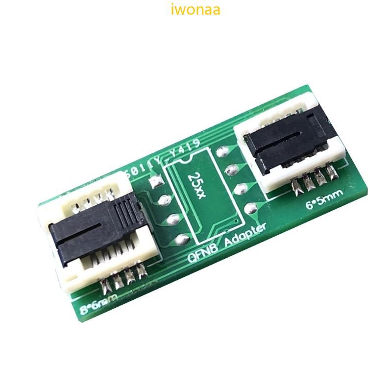 Iwo Universal QFN8 WSON8 MLF8 MLP8 DFN8 ถึง DIP8 ซ็อกเก็ตอะแดปเตอร์สําหรับ 6x5 มม.8x6 มม.ชิปสะดวกชิป