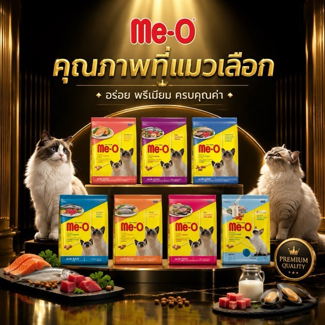 มีโอ อาหารแมว สำหรับลูกแมว รสปลาทู ขนาด 2.8 กิโลกรัม | Me-O Cat Food (2.8-3 kg)
