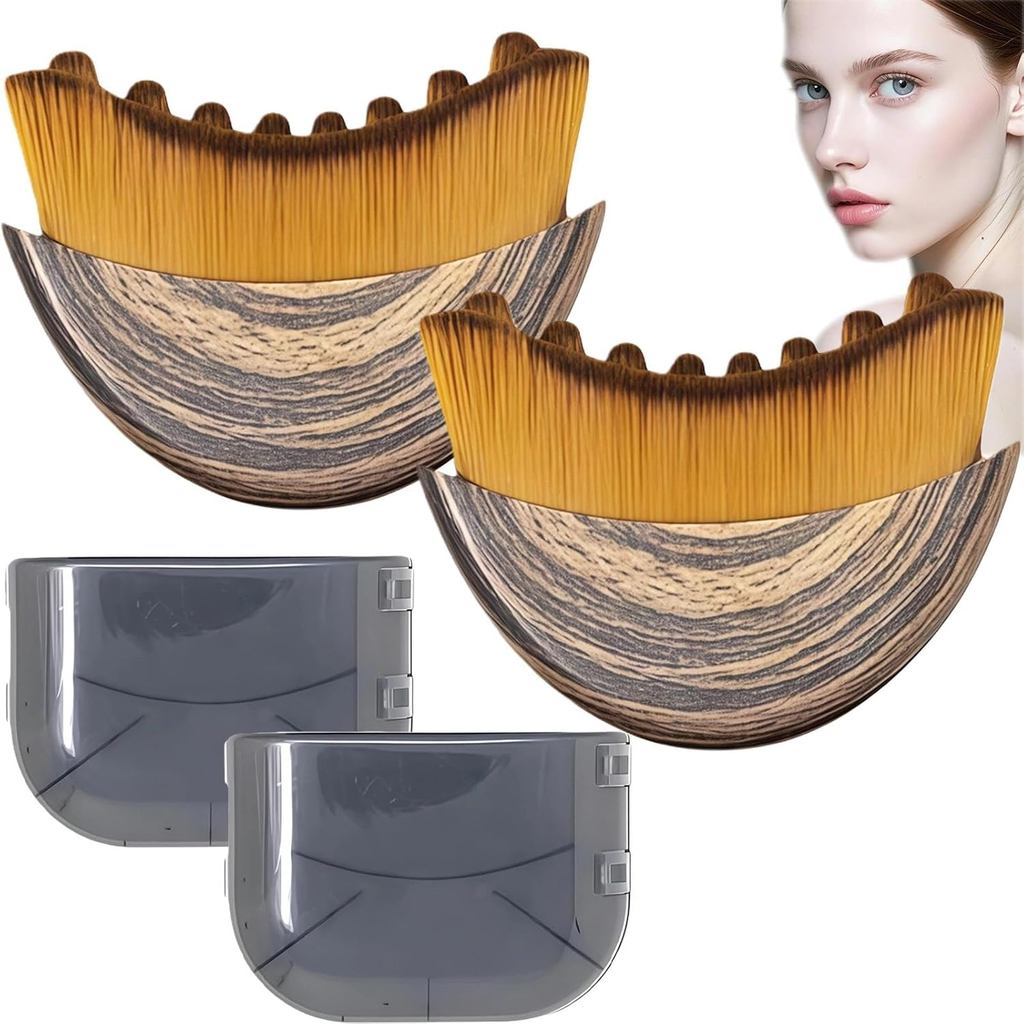ใหม่ LymphaticDrainageBrushforFace&Body,ContourBrusherforJawline&ChinSculpting,ErgonomicDesignforPre
