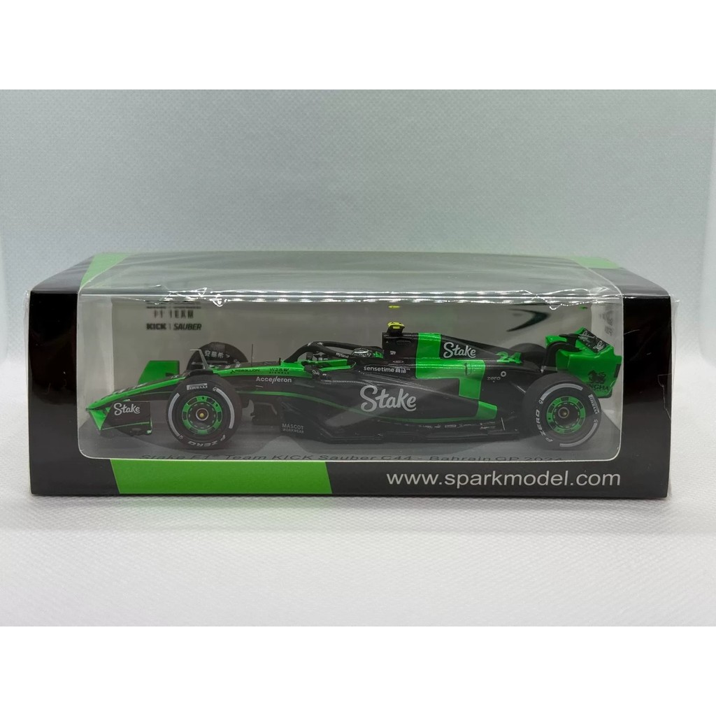 1: 43 Spark F1 2024 Zhou Guanyu C44 Bahrain รางวัล Stake KICK Sauber Xiaozhou 24th Season First Batt