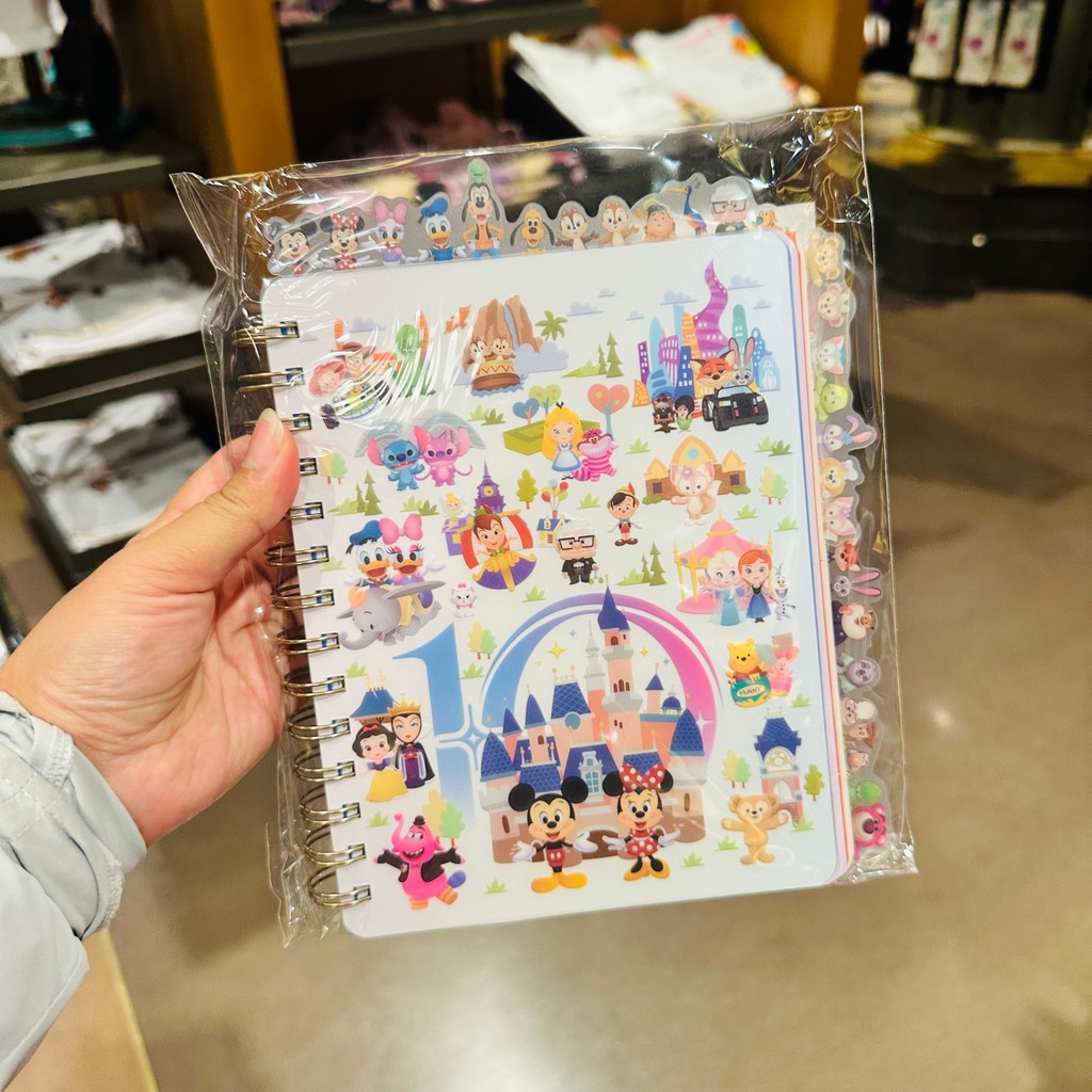Shanghai Disney Daigou 10th Anniversary Birthday Cute Series Mickey and Friends Cartoon Notebook Notebook