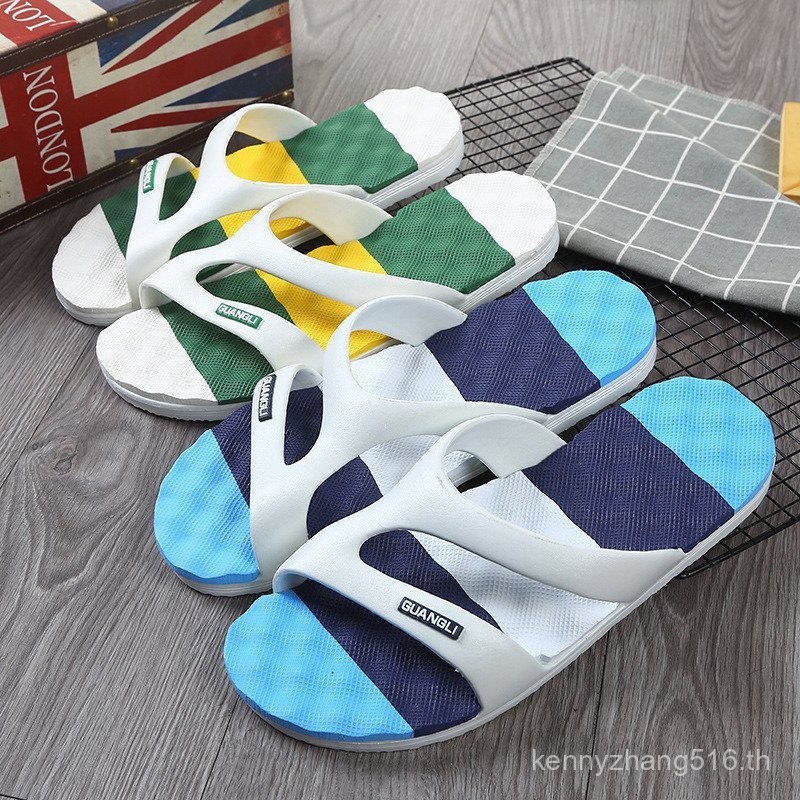 YueRunDa Four Seasons รองเท้าแตะ PVC หนาลื่นสบายๆสไลด์สําหรับชายผู้หญิง 8S4Y 3WHV
