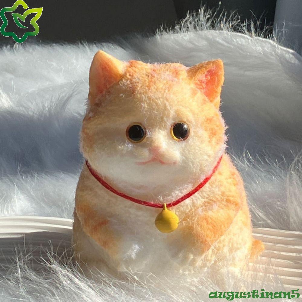 ออกัสติน ตุ๊กตาแมวใหญ่บีบของเล่น,ฟื้นตัวช้าการ์ตูนจําลองแมวบีบของเล่น,น่ารักมินิสัตว์ที่มีสีสันแมวอยู่ไม่สุขของเล่นสํานั