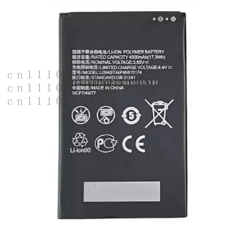 เปลี่ยนต้นฉบับ Li3945T44P4h815174 แบตเตอรี่สําหรับ ZTE MU5002 MU5001 Wifi 5G Wifi6 เราเตอร์ไร้สายแบบ