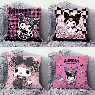 Kuromi Sanrio สาวน่ารักเบาะหมอนหอพักปลอกหมอนการ์ตูนห้องนอน Office B