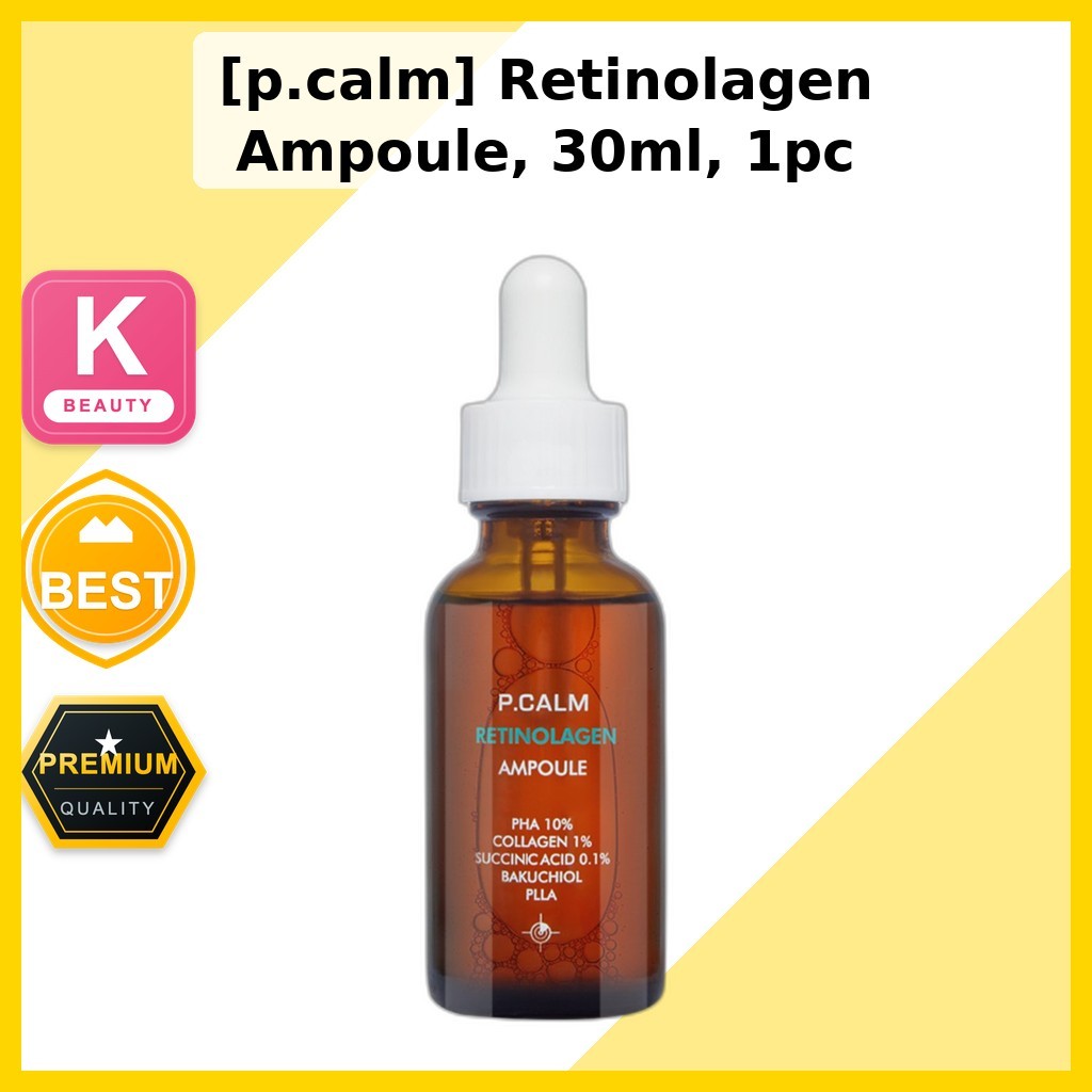 [p.calm] Retinolagen Ampoule, 30ml, 1pc / Korean Ampoule / Collagen Support / ของแท้ 100% by BTSR