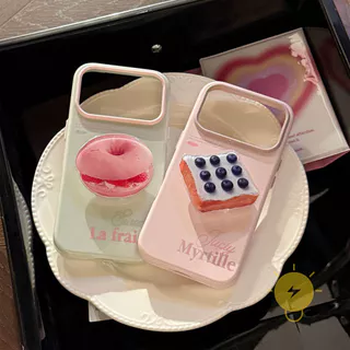 For เคสไอโฟน with Griptok TPU Matcha Bagel with Griptok เคส Phone Case For iPhone 17 Pro Max 16 15 14 13 Cover Aesthetic Korean Cute