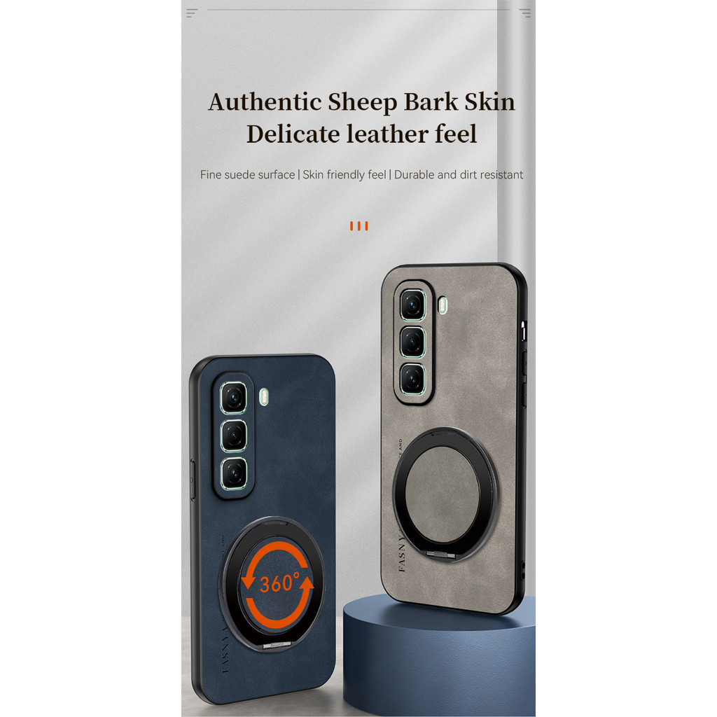 เคส Infinix Hot 50 4G X6882 X6882B เปลือกผู้ถือแหวนป้องกันการตก adopts เปลือกดูดซับแรงกระแทกทําจากเป