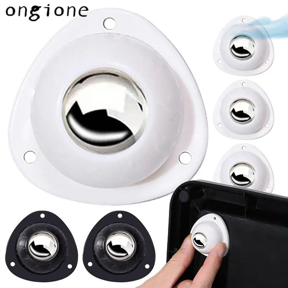 ONGIONE 4 ชิ้น/เซ็ตล้อ, Mini Mute Self กาวเฟอร์นิเจอร์ล้อ, Heavy Duty Moving พลาสติก 360 หมุน Rolling Pulley กระถางดอกไม้ถังขยะ