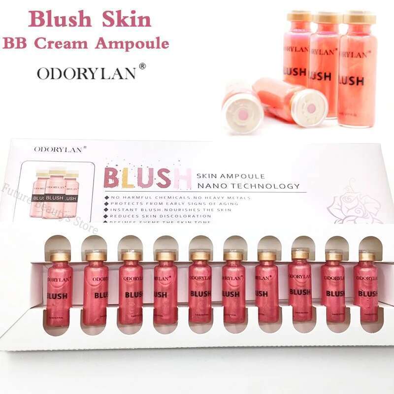เกาหลี 5 ml กึ่งถาวร Glow Blush BB ครีม Ampoule เซรั่มชุด Moisturizing Brightening Face Essence คอนซ