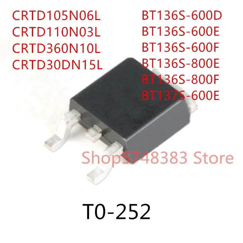 10 CRTD105N06L CRTD110N03L CRTD360N10L CRTD30DN15L BT136S-600D BT136S-600E BT136S-600F BT136S-800E B
